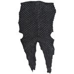 Couro De Peixe Pirarucu Preto Rustico