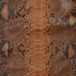 Couro de cobra acabado/curtido FC (Python reticulatus) - Tabaco