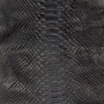 Couro de cobra acabado/curtido BC (Python reticulatus) - Preto - 36/39