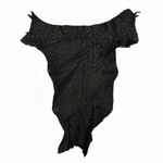 Couro de Pescoço De Avestruz (Struthio camelus) Preto M