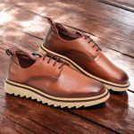 Sapato Casual Masculino Derby Tratorado Premium Couro Nobre Marrom