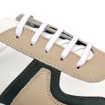 Tênis Casual Couro Sneaker Masculino em Couro Legítimo Branco