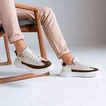 30035 FLOATER OFF WHITE NOBUCK MILITAR SELARIA OFF WHITE DIAMANTE BRANCO HOLLYWOOD GELO