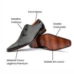 Sapato Social Oxford Solado Em Couro