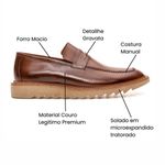 Mocassim Loafer Masculino Tratorado Premium