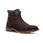 Bota Coturno Masculino Casual Em Couro Nobuck Premium