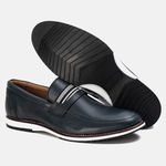 Sapato Brogue Couro Premium Casual B2C 8000 Preto