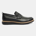 Sapato Masculino Elite Moderno Couro Premium Latego Allblack 9001