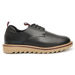 Sapato Casual Masculino Derby Tratorado Premium Couro Nobre Preto