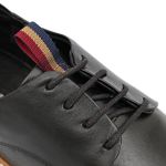 Sapato Casual Masculino Derby Tratorado Premium Couro Nobre Preto