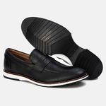 Sapato Brogue Premium Casual Moderno B2C 8001 Preto