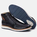 Coturno Loafer Elite Moderno Couro Premium Latego Preto