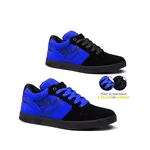 Tênis Skate Embarcadero Low Preto e Azul Royal - Landfeet