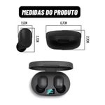 Fone de Ouvido Sem Fio TWS Bluetooth 5.0 – Cor Preto