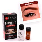 Henna Sobrancelhas Egípcia Alto Rendimento e Fixação Rena 1.5g/10ml (MARROM)