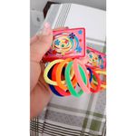 Kit 6 Elásticos Xuxinha Rabicó COLORIDOS para Cabelo tipo Meia Neon. Confortável e não danifica o cabelo.