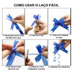 Laço Pronto, Laço Fácil, Laço Mágico para Presente – Holográfico – Tamanho 18 mm – Kit com 10 Unidades