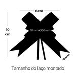 Laço Pronto, Laço Fácil, Laço Mágico para Presente com Fio Dourado – Holográfico – Tamanho 18 mm – Kit com 10 Unidades (BRILHANTE)