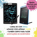 Lousa Mágica LCD Infantil de Desenhar e Tela Digital Tablet 8,5 Polegadas