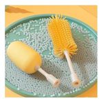 Kit Limpeza 3 Escovas para Lavar Louça Garrafas Copos Jarras Mamadeiras - ELÉTRICA Silicone