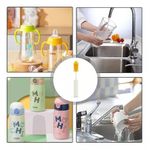 Kit Limpeza 3 Escovas para Lavar Louça Garrafas Copos Jarras Mamadeiras - ELÉTRICA Silicone