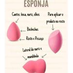 Esponja Facial em Formato de Gota Chanfrada para Maquiagem