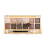 Paleta de Sombras 12 Cores - Choco Mix Chocolate Branco com Alta Fixação - Mia Make 341
