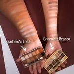 Paleta de Sombras 12 Cores - Choco Mix Chocolate Branco com Alta Fixação - Mia Make 341