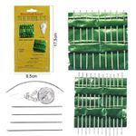 Kit Agulha Mão Agulheiro Costura com Agulhas Variadas e Curva e Passador de Linha - 27 Peças.