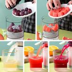 Espremedor de Frutas Portátil Elétrico Mini Juicer Suco Laranja Automático Processador Recarregável USB