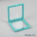 Expositor de Joias Caixa de Exibição Flutuante 3D em Filme Transparente PE - Organizador e Embalagem para Viagem - Display com Moldura para Joias Brincos Colares Pulseiras e Maquiagem