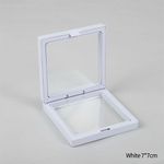 Expositor de Joias Caixa de Exibição Flutuante 3D em Filme Transparente PE - Organizador e Embalagem para Viagem - Display com Moldura para Joias Brincos Colares Pulseiras e Maquiagem