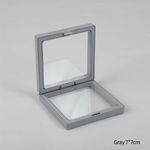 Expositor de Joias Caixa de Exibição Flutuante 3D em Filme Transparente PE - Organizador e Embalagem para Viagem - Display com Moldura para Joias Brincos Colares Pulseiras e Maquiagem