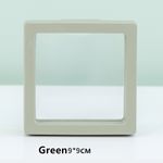 Expositor de Joias Caixa de Exibição Flutuante 3D em Filme Transparente PE - Organizador e Embalagem de Viagem para Joias Brincos Colares Pulseiras e Maquiagem – 9x9 cm