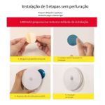 Lâmpada com Sensor de Presença LED Recarregável, Sem Fio, Ideal para Iluminação Noturna em Casa, Quarto, Escada, Guarda-Roupa, Banheiro e Corredor