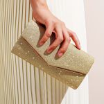 Bolsa Carteira Brilhante e Elegante para Mulheres - Fecho Magnético, Forro de Poliéster, com Aba e Corrente para Ombro, Bolsa Transversal Fashion para Ocasiões Especiais Casamentos e Festas de Noite