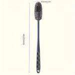 Escova com Cabo Longo para Limpeza de Copos, Garrafas, Xícaras – Escova para Remoção de Manchas Sulcos Sem Cantos Mortos – Ferramenta de Limpeza Multifuncional para Cozinha – 33 cm de comprimento