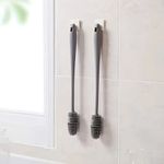 Escova com Cabo Longo para Limpeza de Copos, Garrafas, Xícaras – Escova para Remoção de Manchas Sulcos Sem Cantos Mortos – Ferramenta de Limpeza Multifuncional para Cozinha – 33 cm de comprimento