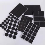 Protetor de Pés de Móveis Autoadesivo – Almofadas Antiderrapantes para Cadeiras e Móveis – Protetor de Piso Resistente a Arranhões – 24 peças – QUADRADO e REDONDO