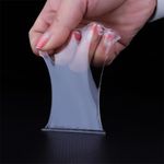 Fita Dupla Face Extra Forte Transparente NanoGel Silicone Mágica Adesiva Cola na Parede Móvel Porta
