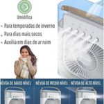 Mini Ar Condicionado Ventilador Umidificador Climatizador CORES ALEATORIAS