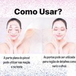 Pincel Hexágono De Base Corretivo Creme BB Cream/Blush Em Pó Maquiagem Facial