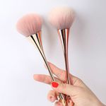 Pincel Largo Para Maquiagem Base Pó Blush – Cor Sortida