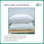 KIT COM 4 UNIDADES ENCHIMENTO ALMOFADAS REFIL 45X45 LIFE FIBRA SILICONADA ANTIÁLEGICA