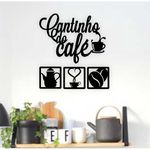 Kit Cantinho do Café 4 Peças 30cm Decoração Maravilhosa para Cozinha C/Dupla Face