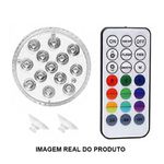 Luz Led Piscina Decorativa Colorido RGB Com Controle Remoto