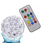 Luz Led Piscina Decorativa Colorido RGB Com Controle Remoto