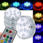 Luz Led Piscina Decorativa Colorido RGB Com Controle Remoto