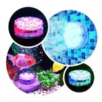 Luz Led Piscina Decorativa Colorido RGB Com Controle Remoto