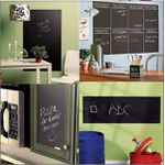Lousa Adesiva de Parede Folha de Lousa Quadro Negro Preto Fosco - 45cm x 2m